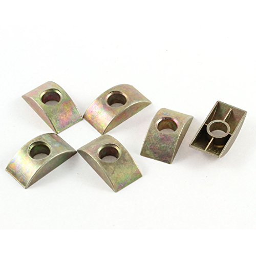 Uxcell a15060600ux0051 8 mm Hole Furniture Connector Fittings Half Moon Spacer Washer 6 Pcs (Pack of 6)