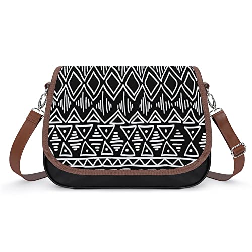 Sac bandoulière femme grand volume en cuir noir pour ranger toutes ses affaires