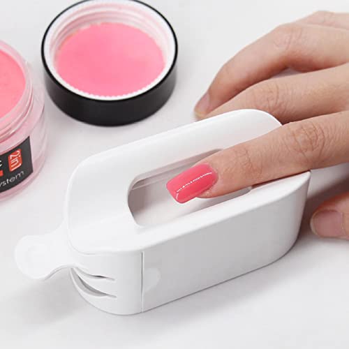 Dip coletor de pó, Porta-pincel de unhas de 3 camadas, Bandeja de pó de imersão portátil, pincel rem