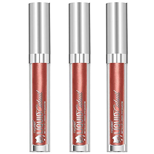 Wet N Wild Megalast Liquid Catsuit Metallic Eyeshadow, 580A You Copper Cat (3 Packs)