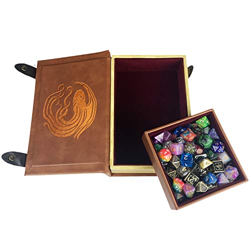 Fantasydice Book-Shaped Chromatic/Red Cthulhu Tome Rolling Magic Book Tray For All Tabletop Rpgs Like D&D, Call Of Cthulhu thumb #2