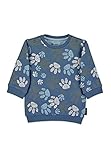 Sterntaler Baby-Jungen Langarm Pfote T-Shirt, Mittelblau, 74