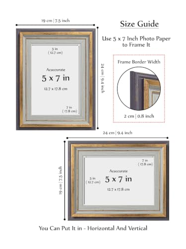 Image of GOLDEN PEACOCK Vintage 5x7 Photo Frame