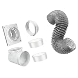 Kaeltsyn Forte tubo di scarico dell'essiccatore Bundle Caratteristiche Twin guarnizioni in silicone e flangia di montaggio a parete sfiato essiccatore in alluminio