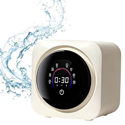 Noise-Free Night Washer Dryer, Portable Lingerie Washing Machine, Quick Wash & Dry in 1h, 7 Programs, 65℃ Hot Air Drying, Hot Cold Cyclone Wash, Removes Blood, Sweat, Urine Stains(Wallmount)