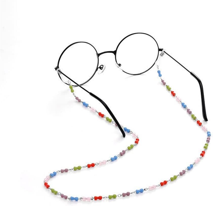 HOOENG Chains Glasses Lanyard for Women Elegant Sunglass Straps Eyewear Retainer (Color : Gold, Size : 1)