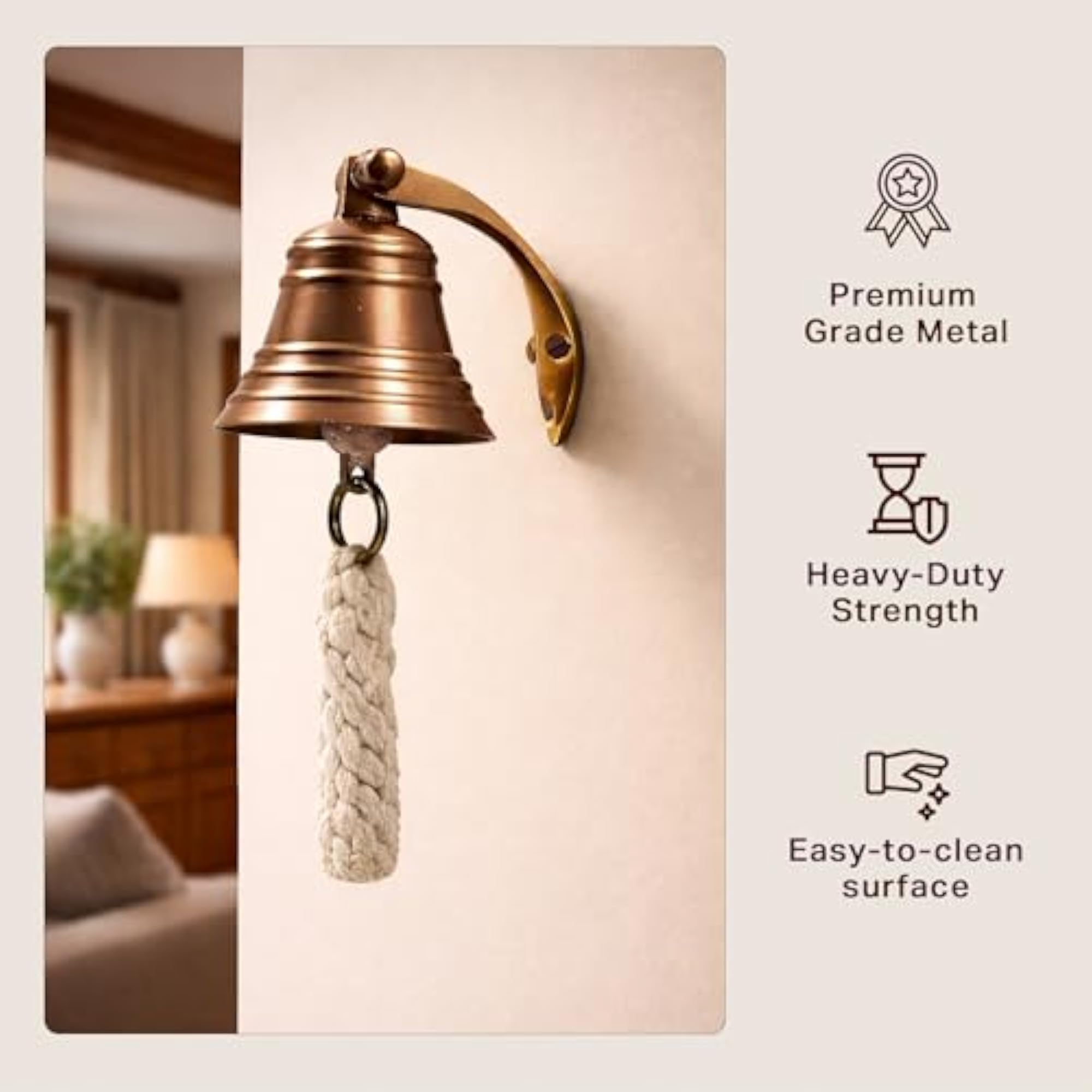 2 Inch Ship's Bell for Indoor & Outdoor Use