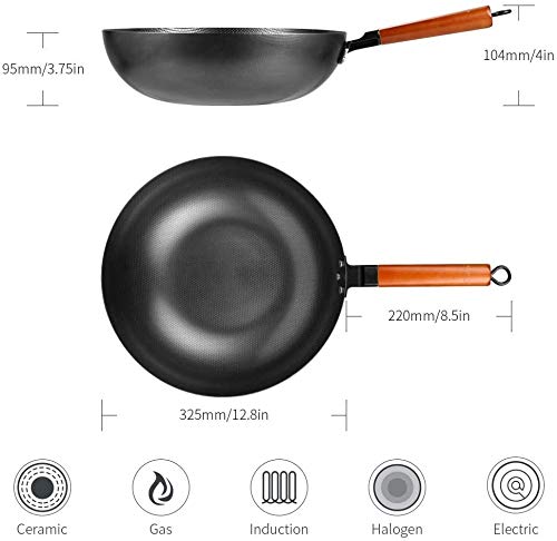 Wok Pan Induction 32cm Acero Carbono miniatura 2