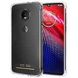 Yerebel Case for Moto Z4/Moto Z4 Play/Moto Z4 Force Cute Case, Clear Flexible Bumper TPU Soft Rubber Silicone Cover Phone Case for Motorola Moto Z4 Play Crystal Clear