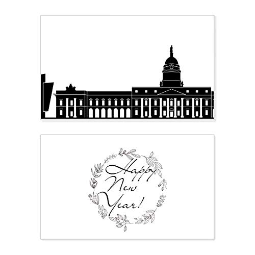 Tarjeta de Año Nuevo de Irlanda para decorar tu hogar y enviar bendiciones de Dublín