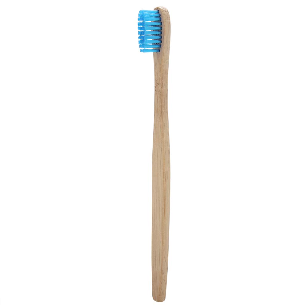 Garosa 17cm Toothbrush Biodegradable Soft Nylon for Stretching into Mouth to Clean The Food Blue