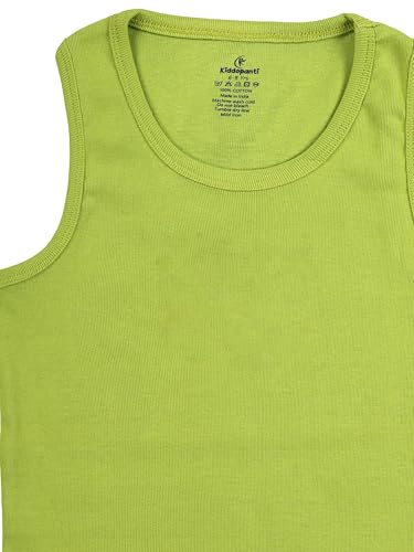 Image of KiddoPanti Boys 100% Cotton Vest Pack of 3 | Cotton 1x1 Rib Knit Sleeveless Innerwear | Soft & Breathable Kids Vest