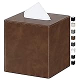 GOLRANLYE Funda para Caja de pañuelos, tocador (marrón)