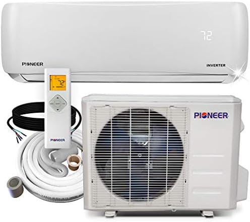 PIONEER Air Conditioner WYS018GMFI22RL Wall Mount Ductless Inverter+ Mini Split Heat Pump, 18000 BTU-208/230V