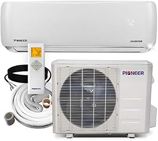 PIONEER Air Conditioner WYS018G-19 Wall Mount Ductless Inverter+ Mini Split Heat Pump, 18000