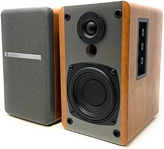 SINGING WOOD BT25 Active Bluetooth Bookshelf Speakers- Studio Monitor Speaker -2 AUX Input