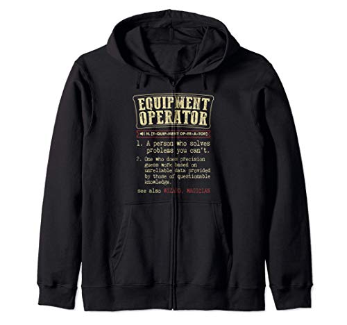 Equipment Operator Gift Funny Dictionary Definition Sudadera con Capucha