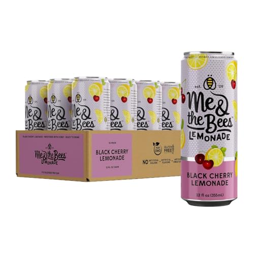 Me & the Bees Black Cherry Lemonade, Sweetened with Real
