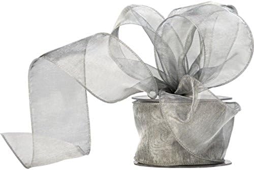 Truly Madly Deeply Purple 60mm Wide x 2 Metres Long Wired Organza Ribbon. Great for Birthday Decoration, Gift wrap, Christmas Ribbon, Wreath Making Supplies, DIY Crafting
