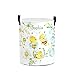 Personalized Watercolor Bee Waterproof Laundry Basket Handles Collapsible Hamper Storage Basket for Office Bathroom