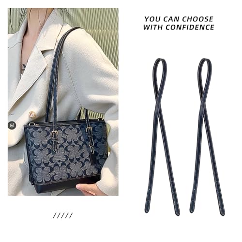 Image of Jiesinlov 2 Pcs Bag Microfiber Leather Strap Replacement Shoulder Straps for Mollie 25 Tote Handbag(DEEP Blue)