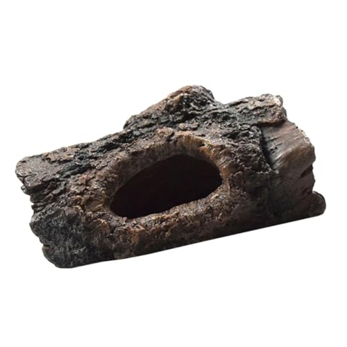 Toddmomy シー樹脂製水族館装飾オーナメント 自然な樹皮デザイン 魚や爬虫類の隠れ家 水質に優しい素材使用 遊び場としてなシェルター