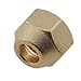 GZWZH 4PCS Short Flare Nuts 3/8in Brass Air Conditioner Inside Connection Nuts for Air Conditioner Inside Connection for Building Construction Metallurgy Industry Plumbing Fittings