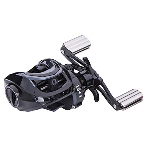 Carretel de linha de pesca, carretel sobressalente carretel de linha de pesca de freio duplo com cop