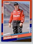2024 Donruss Red and Blue #139 Sheldon Creed Retro 1991 Official NASCAR Trading Card in Raw (NM or Better) Condition