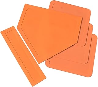 HOMU Ensemble de Bases de Base-Ball/Softball Ensemble de Bases de Lancer avec Plaque d'accueil et équipement d'entraînement de Baseball en Caoutchouc du Lanceur pour Enfant, Adolescent, Adulte