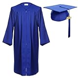 Newrara Graduation Gown Cap Tassel Set (Medium 48(5'3