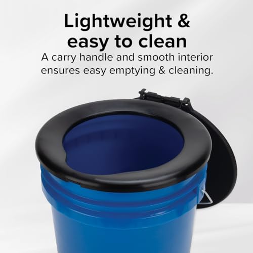 image for Camco RV Portable Outdoor 5-Gallon Toilet Bucket Kit with Seat, Lid At