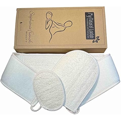Körper und Gesichts-Peeling Set aus Luffaschwamm Cover