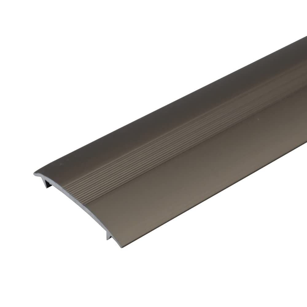 Cayrus C68 36Mm Anodised Aluminium Carpet Cover Strip Profile - Champagne, 3.0M