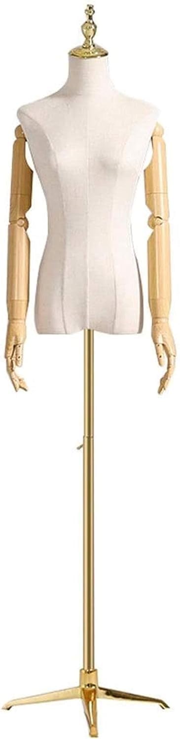 CONGRUI Professional Female Tailors Dummy Sewing Torso Body Busts Mannequin with Plastic Model Clothing Display