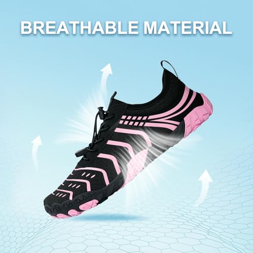 Image of Barefoot Shoes for Women & Men, Grounded Walking Hiking Barefoot Shoes, Wide Toe Box Non-Slip Water Athletic Footwear, Comfortable Vitality Barefoot Footwear, Trail Running Sneakers Unisex
