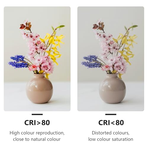 LOEODO E14 LED Bulbs 40W Equivalent, 5W Screw Light Candle Bulb, 470 Lumens, 2700K Warm White, Small Edison Screw Bulbs, Non-Dimmable, Pack of 6 - Image 5