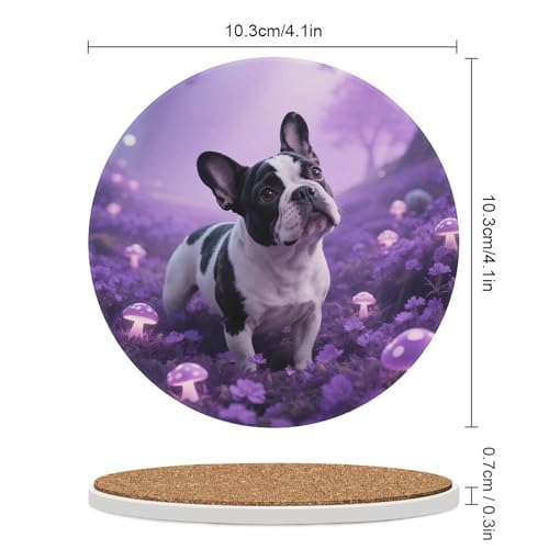 Dessous de verre absorbant en céramique supérieure et liège pour table - 3