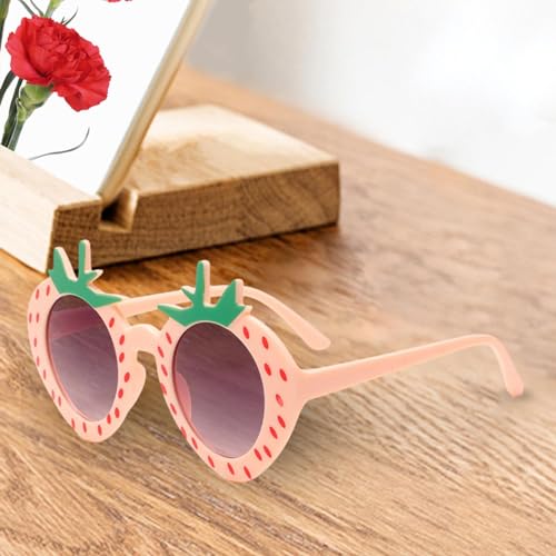 2xCute Beach Kids Sunglasses, Girls Sunglasses, Sun Protection for Costume Outdoor Party, 4 Pcs2