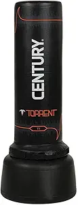 Century Torrent Training Bag, Black Freestanding Punching Bag, Ideal for Martial Arts, Boxing, and Cardio Workouts for Men and Women