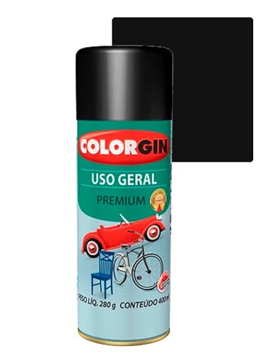 Tinta spray Colorgin Uso Geral Primer 400ml preto star Sherwin Williams