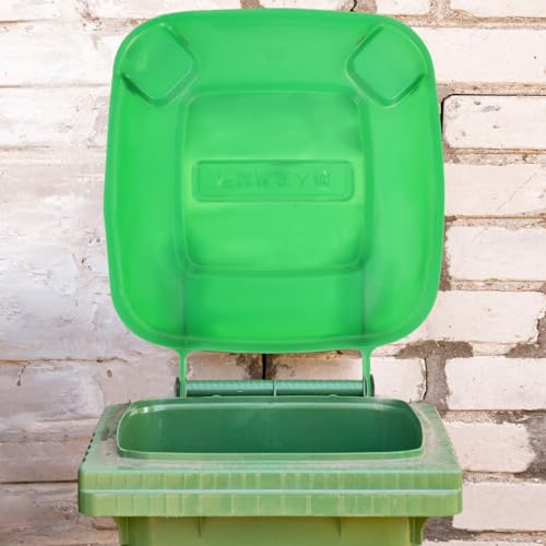 Image of GANAZONO Trash can Lid 15.35X15.35X1.96In Outdoor Garbage can Cover Replacement Lid Weather Resistant Sanitation Waste Bin Protector