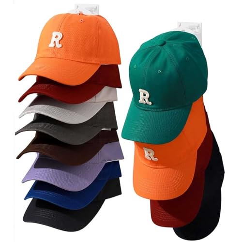 OCXEQJX 2-Pack Black Hat Organizer for Wall/Door/Closet Storage, Holds 16 Baseball Caps - Multi-Layer Hanger Holder with Two Mounting Options (White)