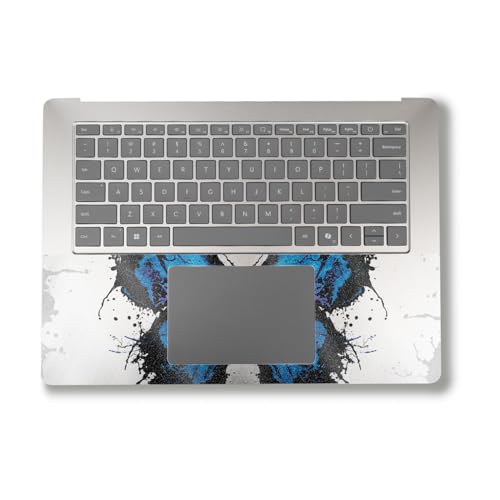 Image of Glossy Glitter Laptop Skin Compatible with Alienware M18 R2 (2024) - Butterfly Splash - Premium 3M Vinyl Protective Wrap Decal Cover - Easy to Apply | Crafted in The USA by MightySkins