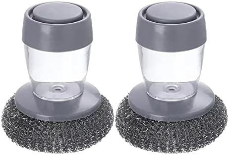 4 cepillos de limpieza para ollas, limpieza de manchas con dispen...