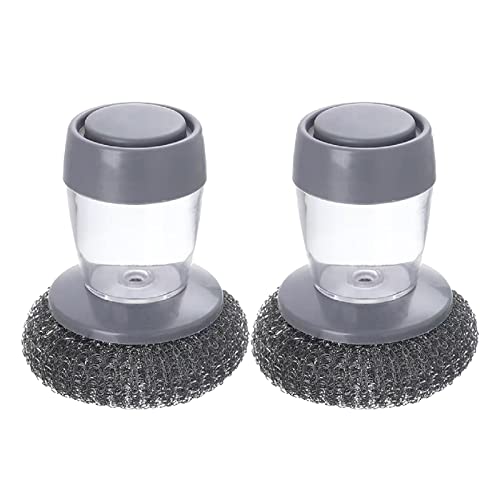 ZYWUOY 4 cepillos de limpieza para ollas, limpieza de manchas con...