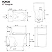 HOROW T0338WB Elongated One Piece Toilet Black, Compact Modern Toilet with Comfortable Seat Height, ADA Chair Height 17.3