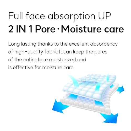 WELLDERMA Toalha de limpeza e vapor facial algodão 2 em 1