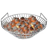 onlyfire Upgraded Stainless Steel Charcoal Ash Basket, Fits Large BGE, Kamado Joe Classic, Vision Classic B, Vision Pro S-Series & Similar Kamado Grills