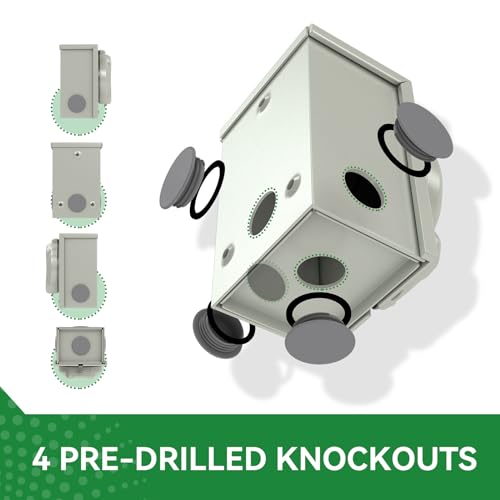 Pre-Drilled 30 Amp Generator Inlet Box and 30 Amp RV Extension Cord 25FT Waterproof Combo Kit, NEMA TT-30P to L5-30R Power Extension Cord with NEMA L5-30P Generator Inlet, ETL Listed - Image 3